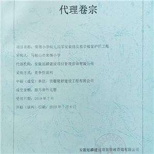 招標(biāo)代理案例展示 